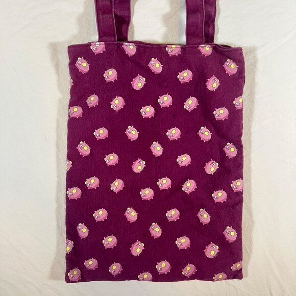 VTG Nickelodeon Invader Zim Girr Tote Bag Purse 2000s Cartoon - Picture 7 of 9